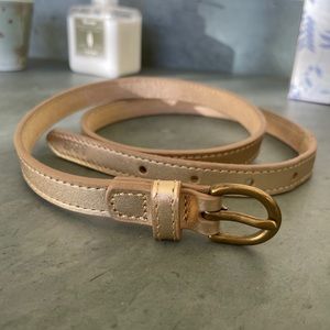 Abercrombie & Fitch Gold Leather Belt